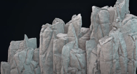 Houdini Procedural modeling プロシージャル岩モデリング
